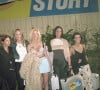 En France, à la Plaine-Saint-Denis, Kenza BRAIGA, Delphine CASTEX, Loana PETRUCCIANI, Julie DEMME et Laure DE LATTRE lors de l'émission Loft Story le 26 avril 2001.