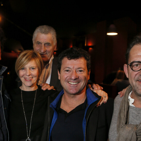 Exclusif - Chantal Ladesou, Francis Ginibre et Eric Carrière (Les Chevaliers du Fiel), le chef 2 etoiles Michel Sarran et l'ancien Rugbyman Claude Spanghero - Grand Gala "Les Fous rires de Toulouse" à Toulouse le 13 mars 2016. © Patrick Bernard/Bestimage