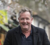 L'animateur de la télévision britannique Piers Morgan à l'école à Londres, le 10 mars 2021. Le célèbre présentateur britannique a démissionné de son émission matinale, "Good Morning Britain", après avoir vertement critiqué M. Markle et soulevé une vague de plaintes des téléspectateurs.