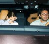Exclusif - Sofia Richie en voiture avec Elliot Grainge à la sortie du restaurant "Matsuhisa" à Los Angeles. Le 5 avril 2021.
