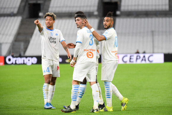 Boubacar Kamara lors du match de Ligue 1 Uber Eats "Marseille - Dijon (2-0) au stade Vélodrome à Marseille, le 4 avril 2021. 