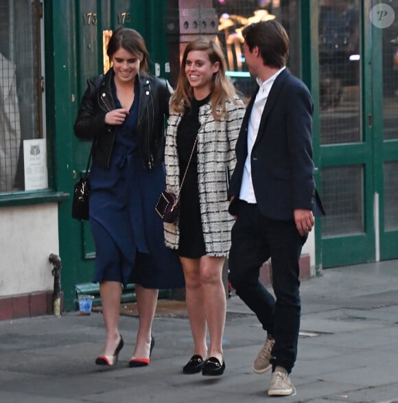 Exclusif - La princesse Eugenie d'York, sa soeur la princesse Beatrice et son compagnon Edoardo Mapelli dans le quartier de Notting Hill à Londres. Le 31 mai 2019