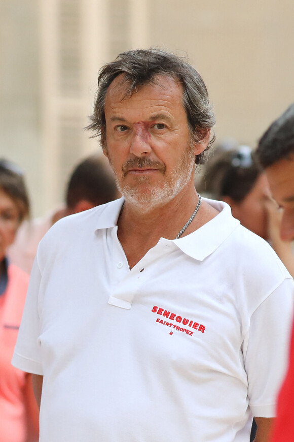 Jean-Luc Reichmann - Trophée de pétanque "Sénéquier 209" sur la place des Lices à Saint-Tropez, Côte d'Azur. Le 22 août 2019.