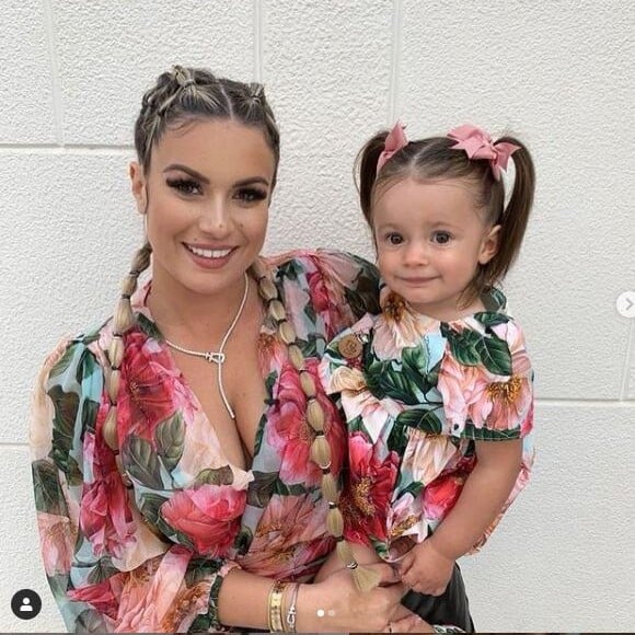 Carla Moreau et sa fille Ruby sur Instagram.