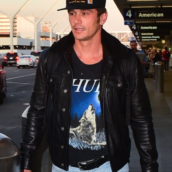 Exclusif - James Franco arrive à l'aéroport de LAX à Los Angeles, le 23 juillet 2019.