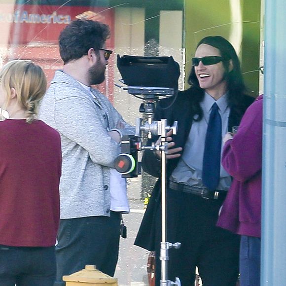 Exclusif - James Franco et Seth Rogen sur le tournage de "The Disaster Artist" à Hollywood le 11 janvier 2016