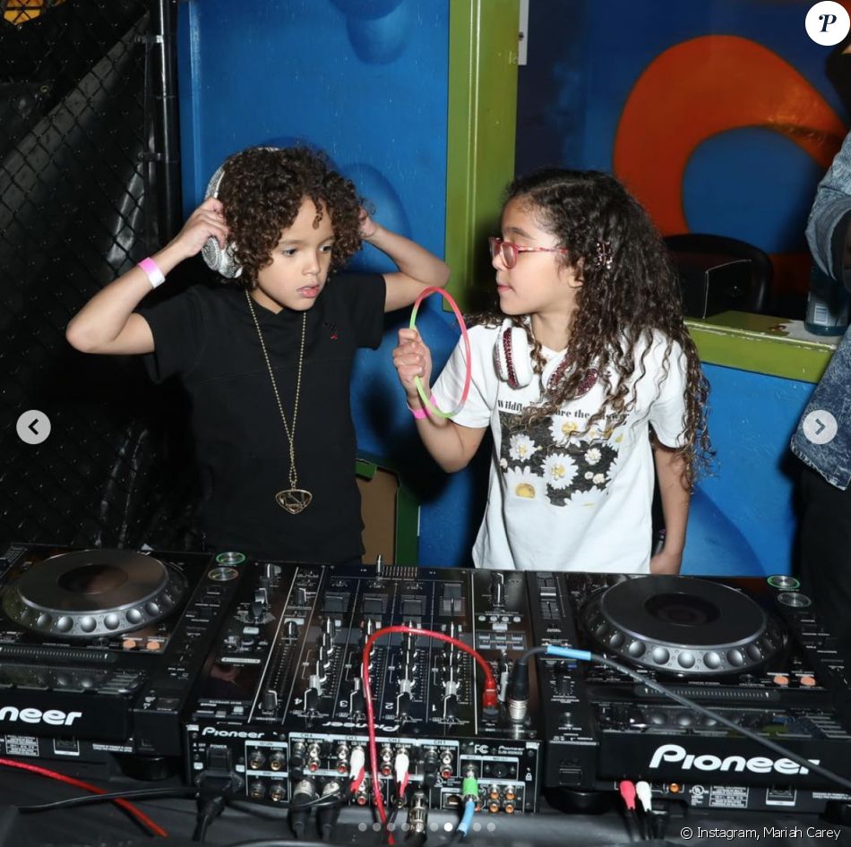 Moroccan et Monroe, les jumeaux de Mariah Carey et Nick Cannon, ont fêté leurs 8 ans. Avril 2019.