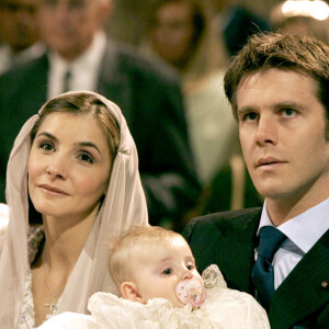 Baptême de la princesse Vittoria, le fille du prince Emmanuel Philibert de Savoie et Clotilde Courau, en Italie en 2004.