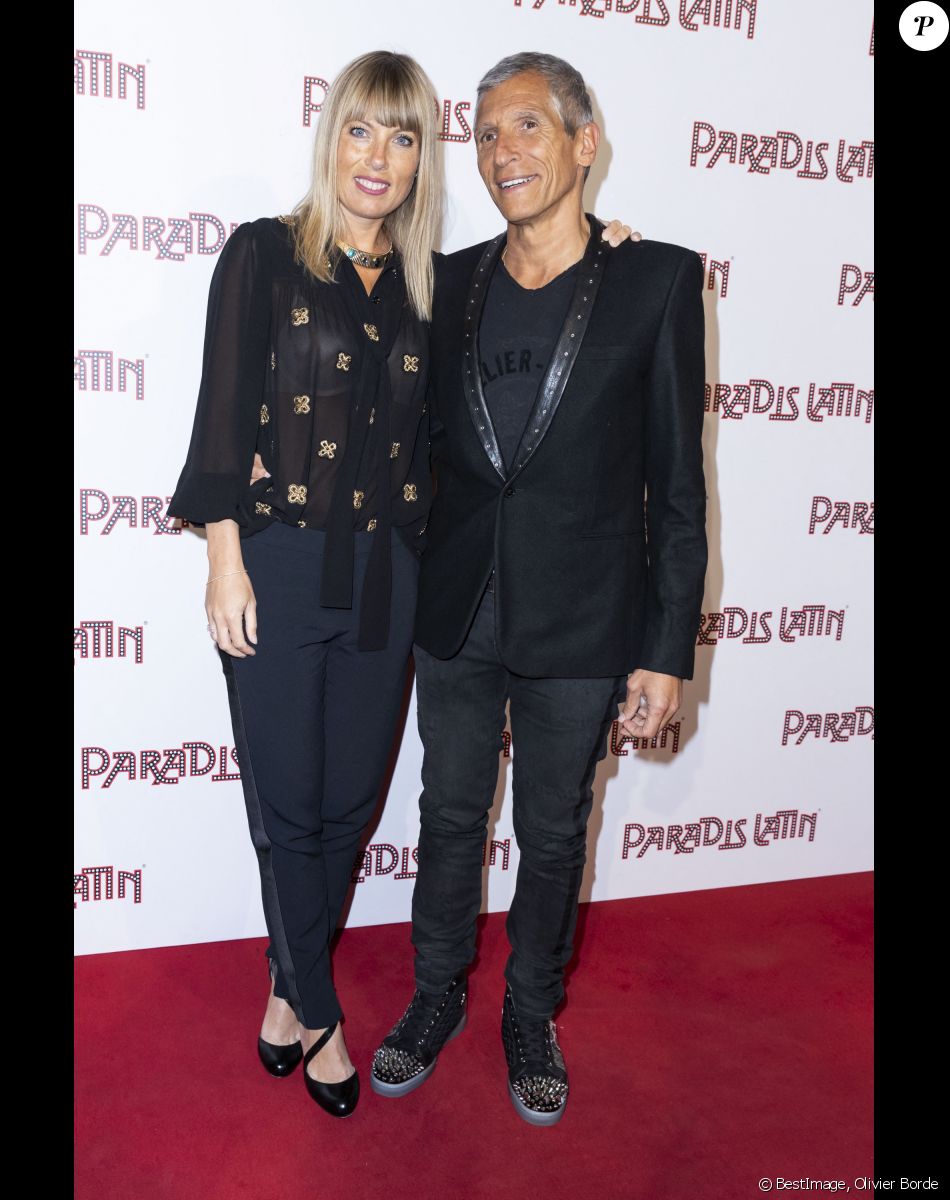 Nagui et sa femme Mélanie Page - Photocall de la générale "L'Oiseau Paradis" au Paradis Latin à Paris le 6 juin 2019. © Olivier Borde/Bestimage
