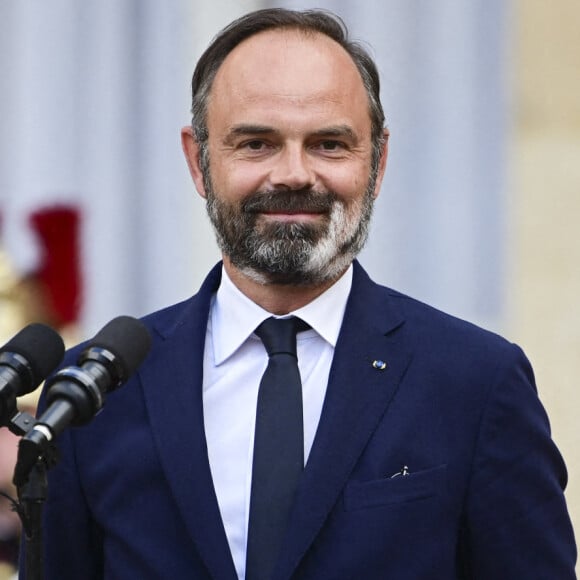 Passation de pouvoir à Matignon entre Edouard Philippe et Jean Castex, nouveau Premier ministre. © JB Autissier / Panoramic / Bestimage 