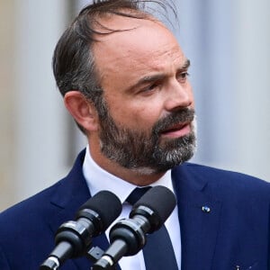 Passation de pouvoir à Matignon entre Edouard Philippe et Jean Castex, nouveau Premier ministre. Paris, le 3 juillet 2020. © JB Autissier / Panoramic / Bestimage 