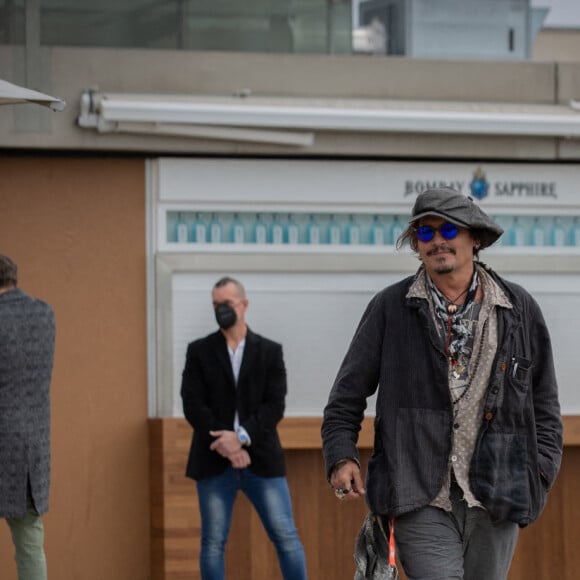 L'acteur américain Johnny Depp présente le film "Minamata" lors de la 5ème édition du BCN Film Fest à Barcelone, Espagne, le 16 avril 2021.