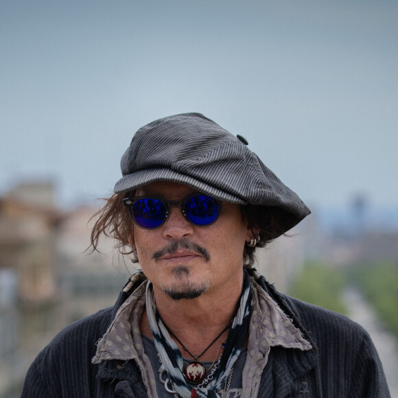 L'acteur américain Johnny Depp présente le film "Minamata" lors de la 5ème édition du BCN Film Fest à Barcelone, Espagne, le 16 avril 2021.