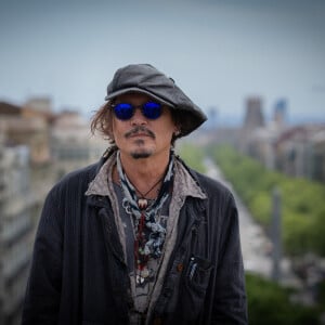 L'acteur américain Johnny Depp présente le film "Minamata" lors de la 5ème édition du BCN Film Fest à Barcelone, Espagne, le 16 avril 2021.