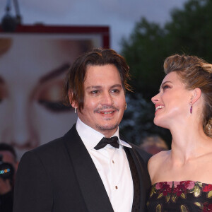 Johnny Depp et sa femme Amber Heard - Tapis rouge du film "A Danish Girl" lors du 72ème festival du film de Venise (la Mostra), le 5 septembre 2015.