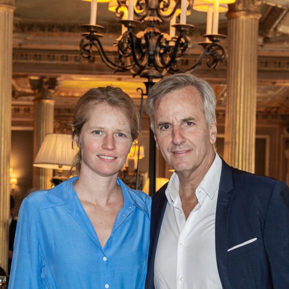 Exclusif - Bernard de La Villardière et sa fille Caroline - 14ème édition du déjeuner "Pères et Filles" au Café de la Paix à Paris, le 20 juin 2019. © Julio Piatti / Bestimage