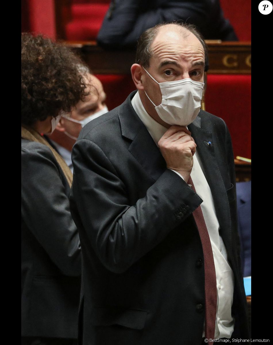 Jean Castex, premier ministre lors de la séance de questions au gouvernement à l'Assemblée Nationale à Paris le 2 février 2021. © Stéphane Lemouton / Bestimage