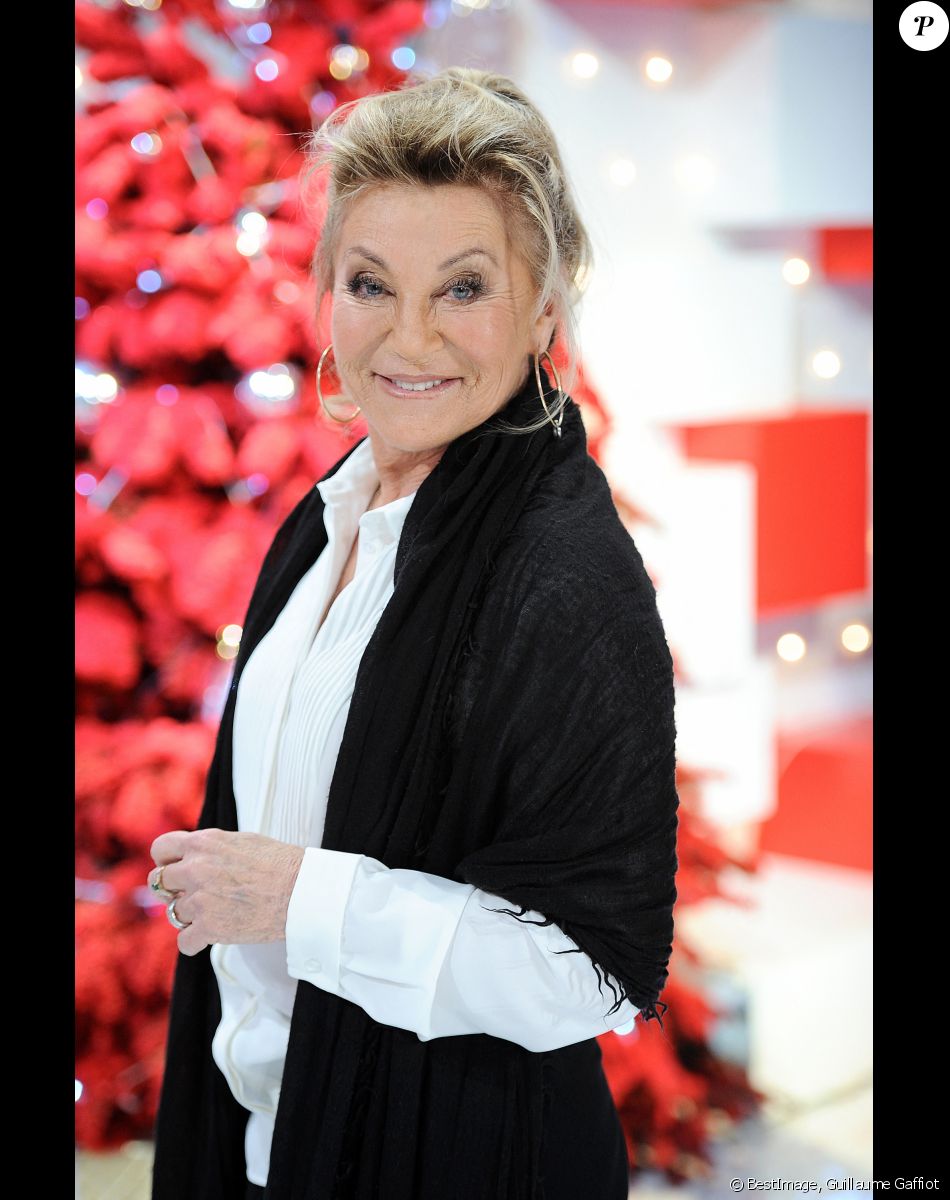 Exclusif - Sheila - Enregistrement de l'émission "Vivement Dimanche Prochain" présentée par M.Drucker et diffusée le 16 décembre 2018 sur France 2. Le 10 décembre 2018 © Guillaume Gaffiot / Bestimage
