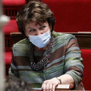 Roselyne Bachelot, ministre de la Culture - Séance de questions au gouvernement à l'Assemblée Nationale, à Paris, France, le 16 mars 2021. © Stéphane Lemouton/Bestimage