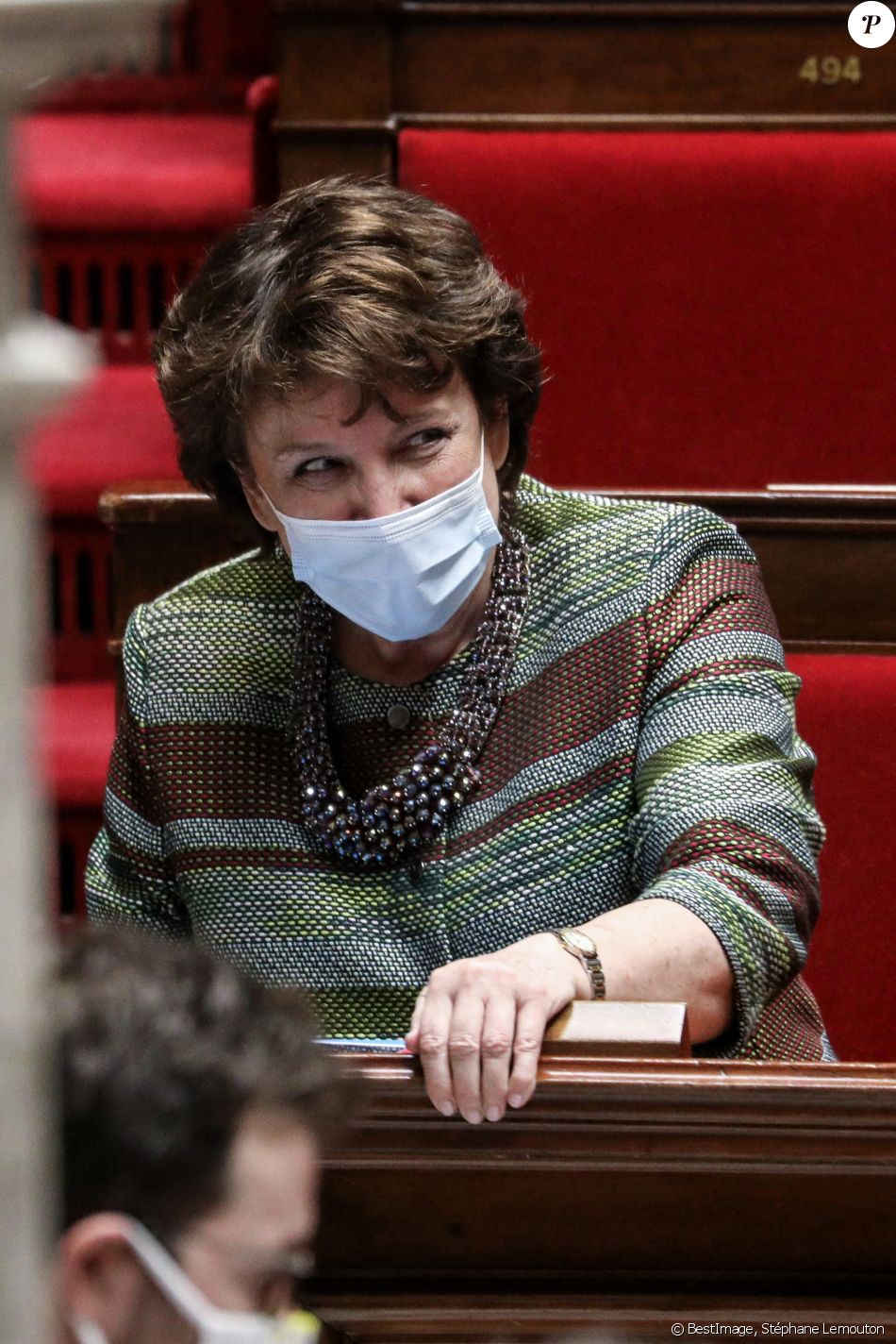 Roselyne Bachelot, ministre de la Culture - Séance de questions au gouvernement à l'Assemblée Nationale, à Paris, France, le 16 mars 2021. © Stéphane Lemouton/Bestimage