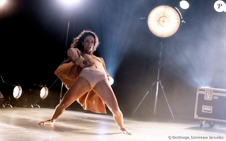 Exclusif - Olivia Courbis lors de l'enregistrement de "L'émission : Spéciale On danse chez vous" présentée par Daphné Bürki et Raphaël Yem qui sera diffusée le 24 Avril sur FranceTV. Paris le 21 avril 2021. © Dominique Jacovides / Bestimage