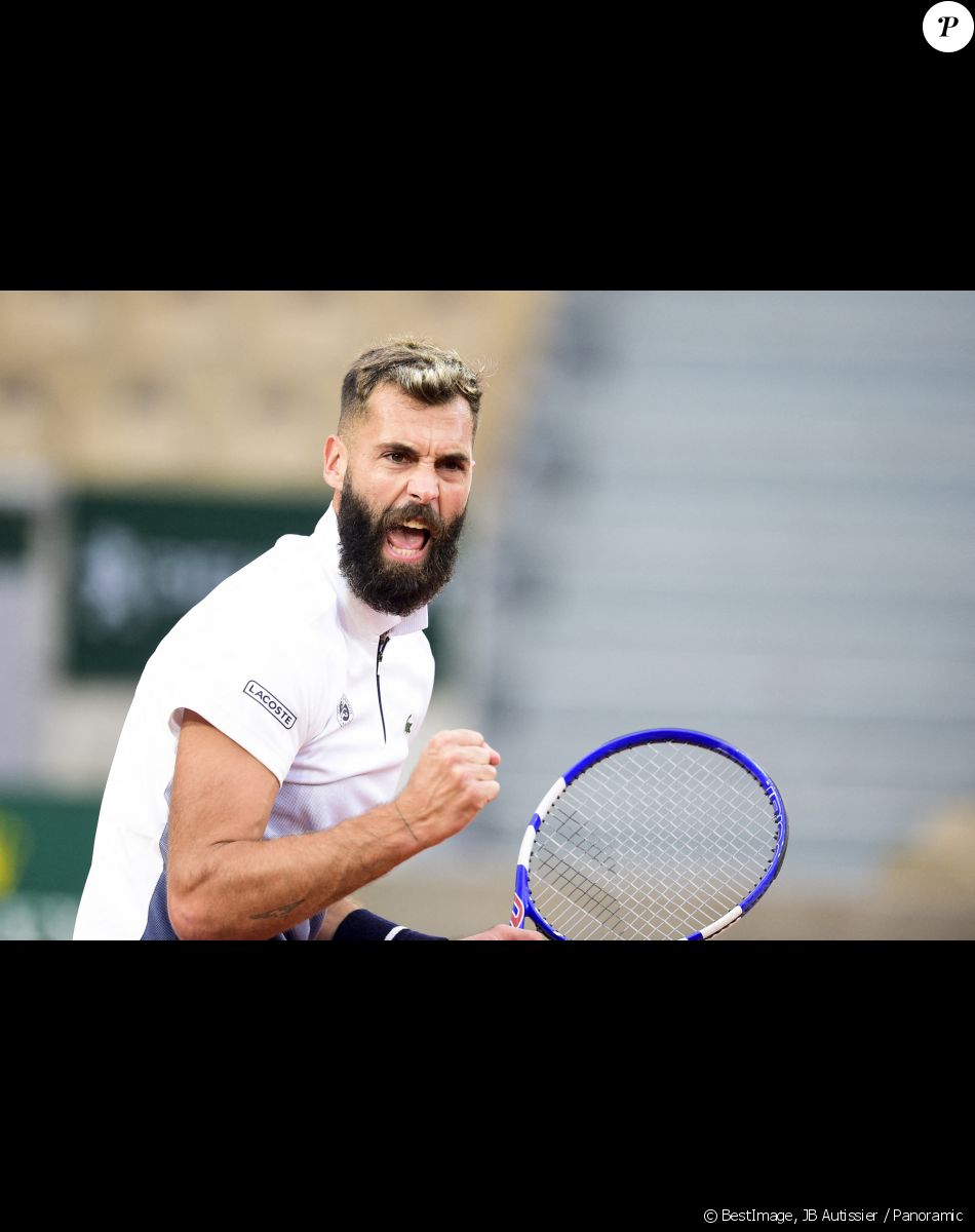 Info - Benoît Paire privé des JO de Tokyo pour "comportements profondément déplacés" - joie de Benoit Paire (fra) - Internationaux de tennis de Roland Garros à Paris le 27 septembre 2020. © JB Autissier / Panoramic / Bestimage