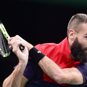 Info - Benoît Paire privé des JO de Tokyo pour "comportements profondément déplacés" - Benoit Paire (France) - Gaël.Monfils s'impose face à Benoit.Paire lors du Rolex Paris Masters le 30 octobre 2019. © JB Autissier / Panoramic / Bestimage 