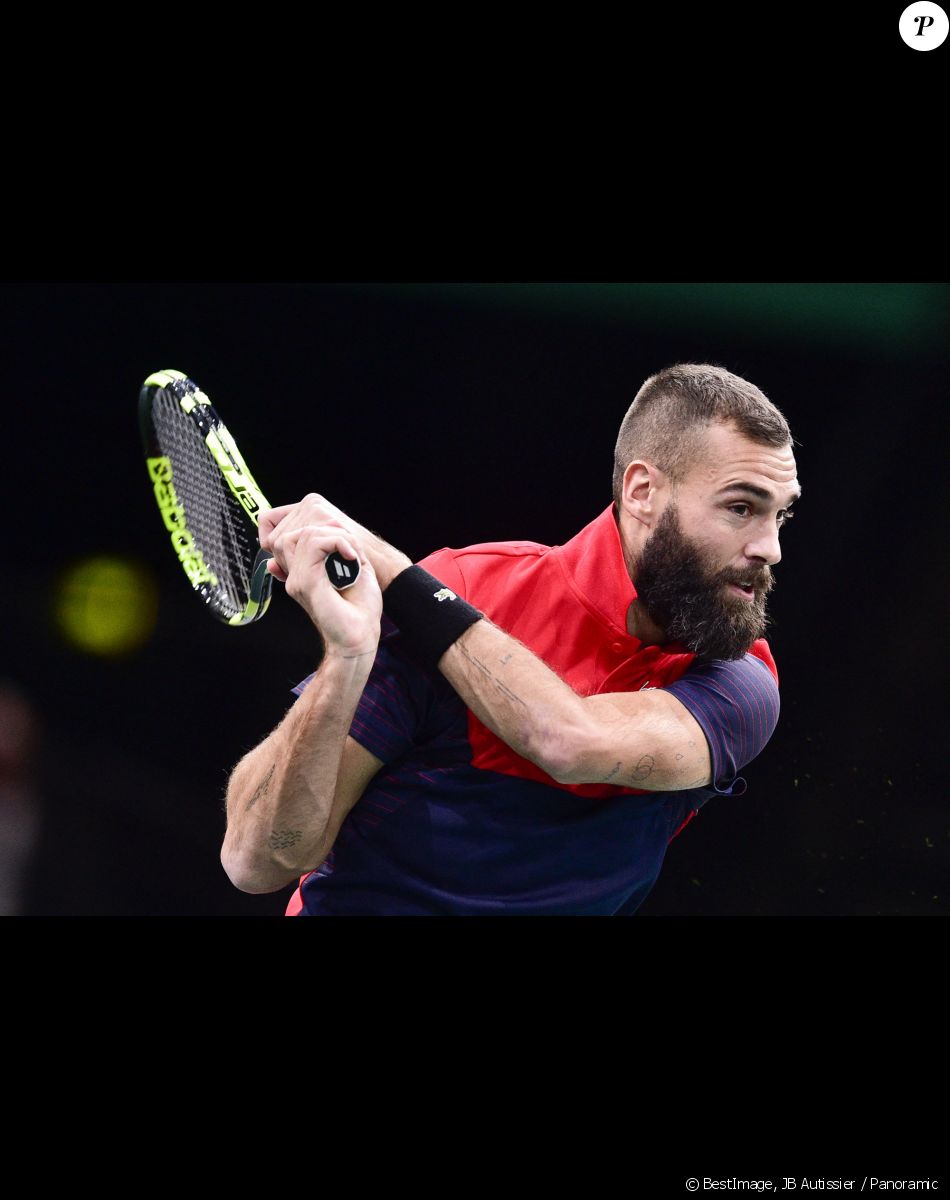 Info - Benoît Paire privé des JO de Tokyo pour "comportements profondément déplacés" - Benoit Paire (France) - Gaël.Monfils s'impose face à Benoit.Paire lors du Rolex Paris Masters le 30 octobre 2019. © JB Autissier / Panoramic / Bestimage