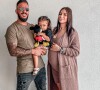 Liam Di Benedetto, enceinte, avec son mari Christophe et sa fille Joy, à Dubai