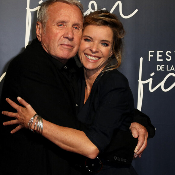 Yves Rénier et sa fille Samantha à la projection du téléfilm "Jacqueline Sauvage : C'était lui ou moi" au festival international du film de La Rochelle, France, le 13 septembre 2018. © Patrick Bernard/Bestimage 
