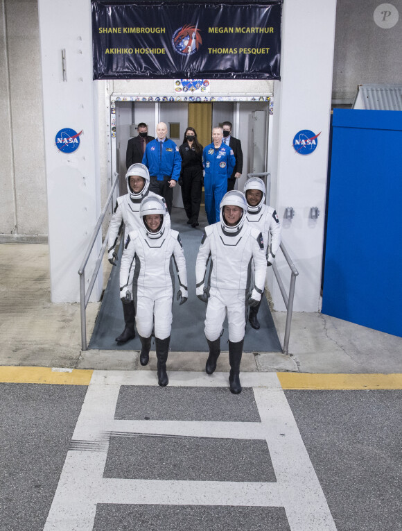 Lancement de la mission Crew-2 à Cap Canaveral, le 23 avril 2021, avec à son bord l'astronaute français, Thomas Pesquet.