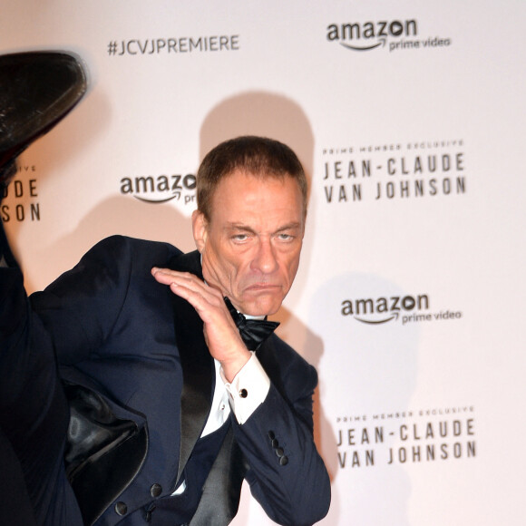 Jean-Claude Van Damme - Présentation de la série "Jean-Claude Van Johnson" par Amazon TV au cinéma Le Grand Rex à Paris, le 12 décembre 2017. © Veeren/Bestimage