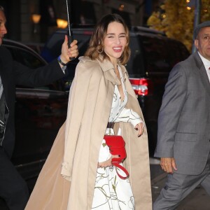 Emilia Clarke a été aperçue dans les rues de New York, le 29 octobre 2019.