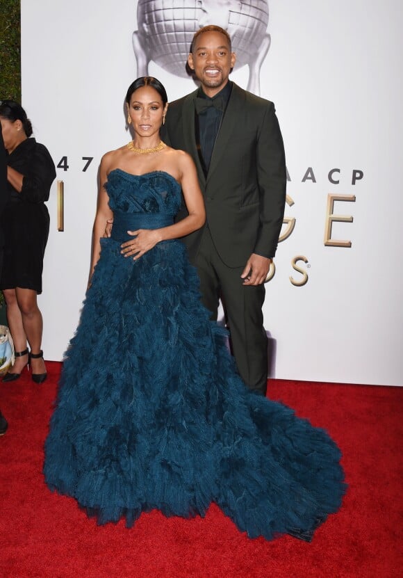 Will Smith et sa femme Jada Pinkett Smith lors des 47ème "NAACP Image Awards" à Pasadena le 5 Février 2016.