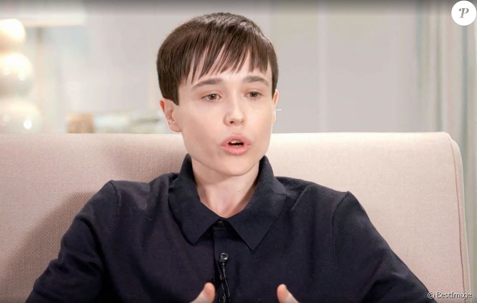 Elliot Page se confie à Oprah Winfrey, après son coming out transgenre dans l'émission "The Oprah Conversation". Los Angeles.