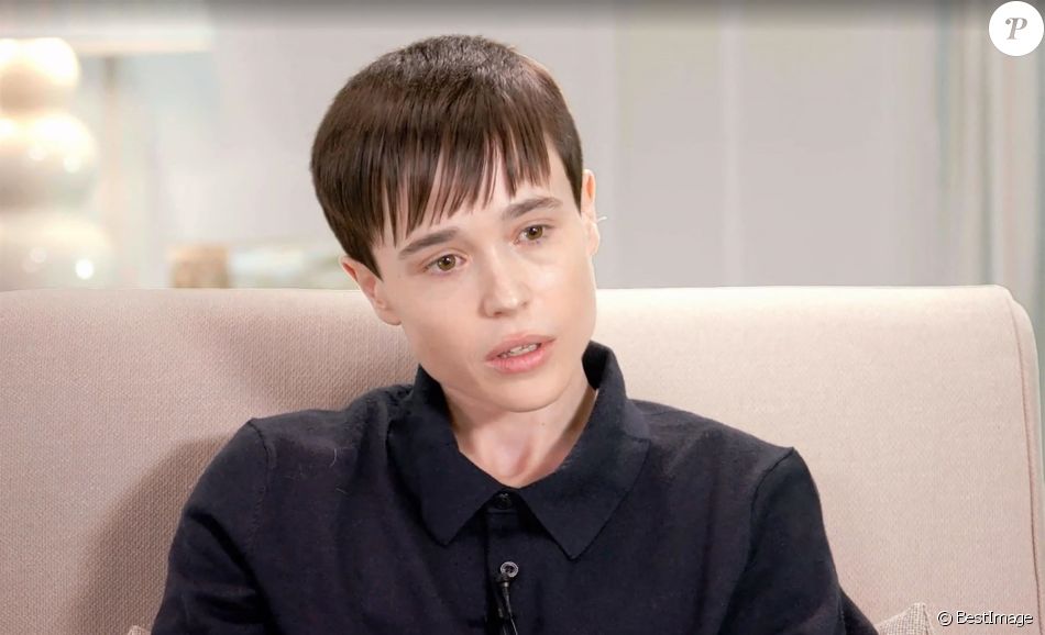 Elliot Page se confie à Oprah Winfrey, après son coming out transgenre dans l'émission "The Oprah Conversation". Los Angeles. Le 28 avril 2021.