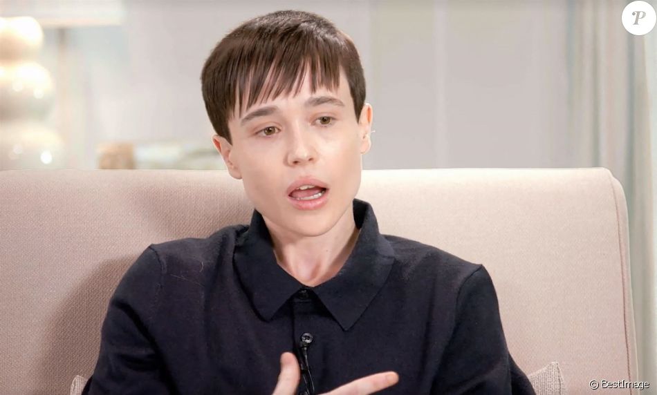 Elliot Page se confie à Oprah Winfrey, après son coming out transgenre dans l'émission "The Oprah Conversation". Los Angeles. Le 28 avril 2021.