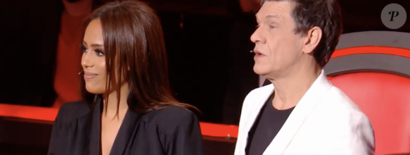 Amel Bent et Marc Lavoine lors des cross-battles de "The Voice" - TF1