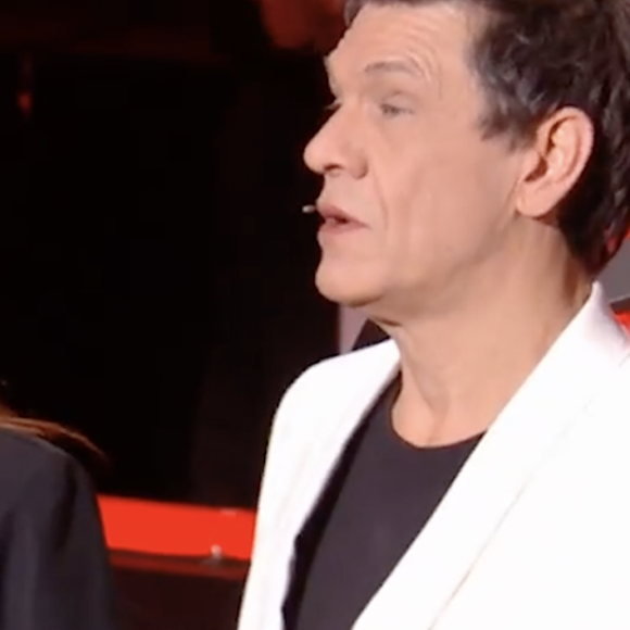 Amel Bent et Marc Lavoine lors des cross-battles de "The Voice" - TF1