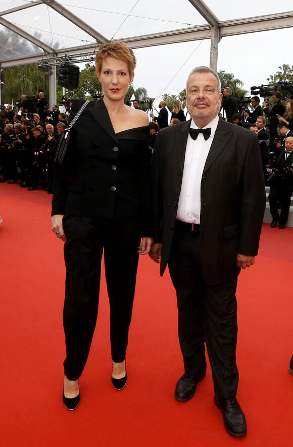 Natacha Polony et son mari Périco Légasse - Montée des marches du film "Sibyl" lors du 72ème Festival International du Film de Cannes. Le 24 mai 2019 © Jacovides-Moreau / Bestimage 
