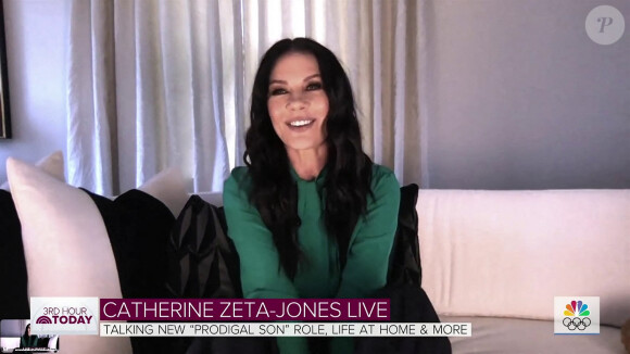 Catherine Zeta-Jones fait la promotion de son prochain film "Prodigal Son" dans l'émission "Today Live". Los Angeles. Le 13 avril 2021.