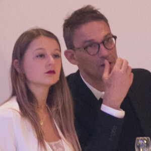 Julien Courbet et sa fille Lola - People lors du dernier jour du Longines Masters Paris à Villepinte, le 3 décembre 2017. 