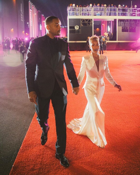 Will Smith et sa femme Jada-Pinket à la soirée d'inauguration des studios Tyler Perry à Atlanta, le 5 octobre 2019.