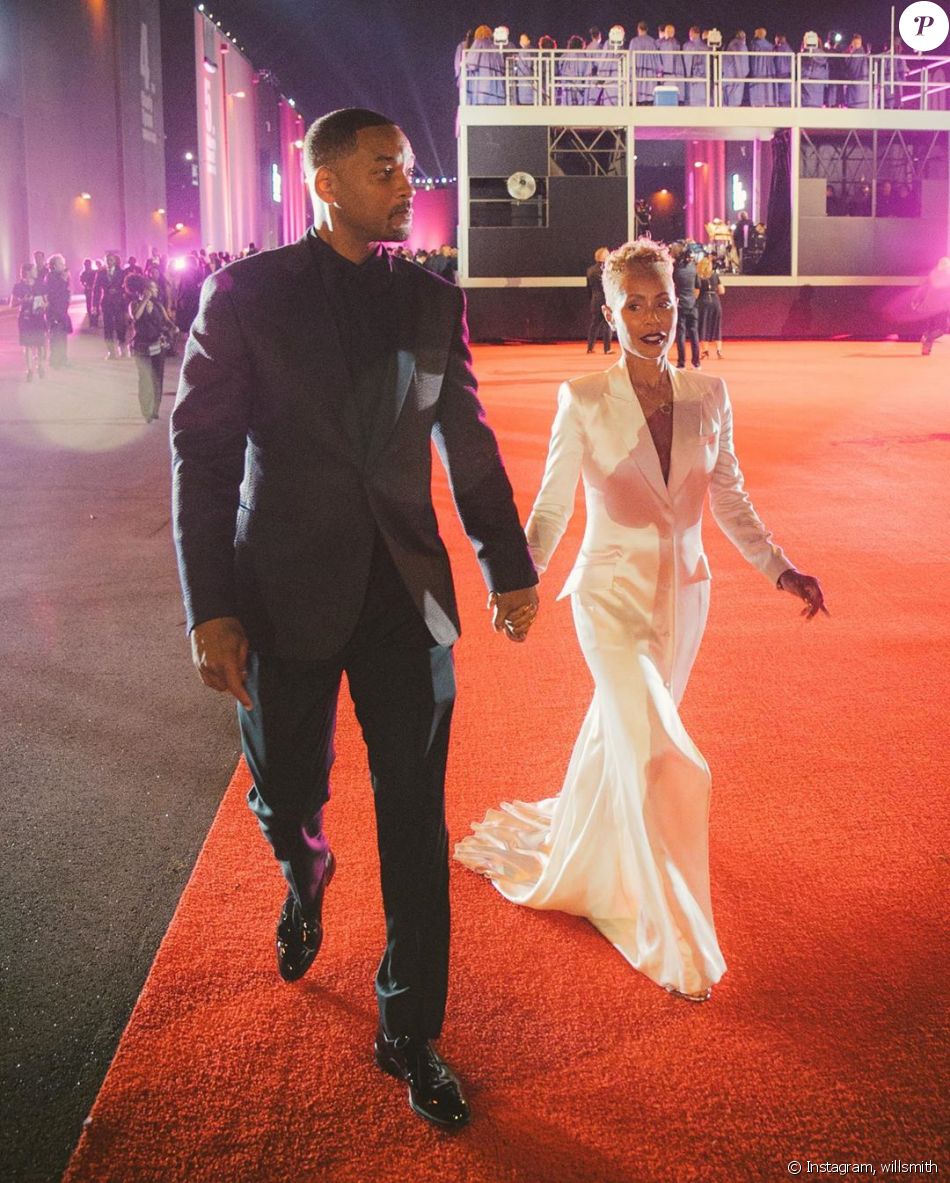 Will Smith et sa femme Jada-Pinket à la soirée d'inauguration des studios Tyler Perry à Atlanta, le 5 octobre 2019.