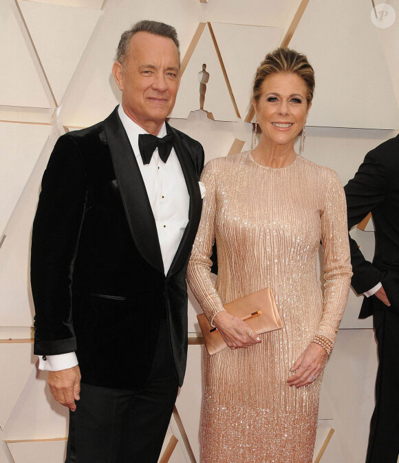 Tom Hanks, Rita Wilson à la 92ème cérémonie des Oscars 2020 au Hollywood and Highland à Los Angeles le 9 février 2020.