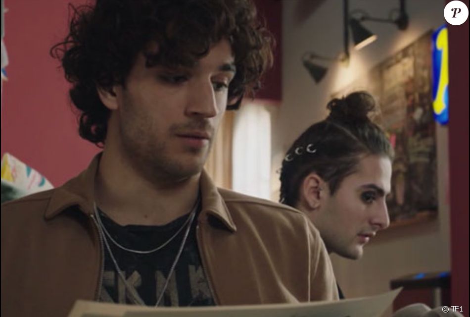 Nicolas Anselmo (Eliott) et Mikaël Mittelstadt (Greg) dans "Ici tout commence" - TF1