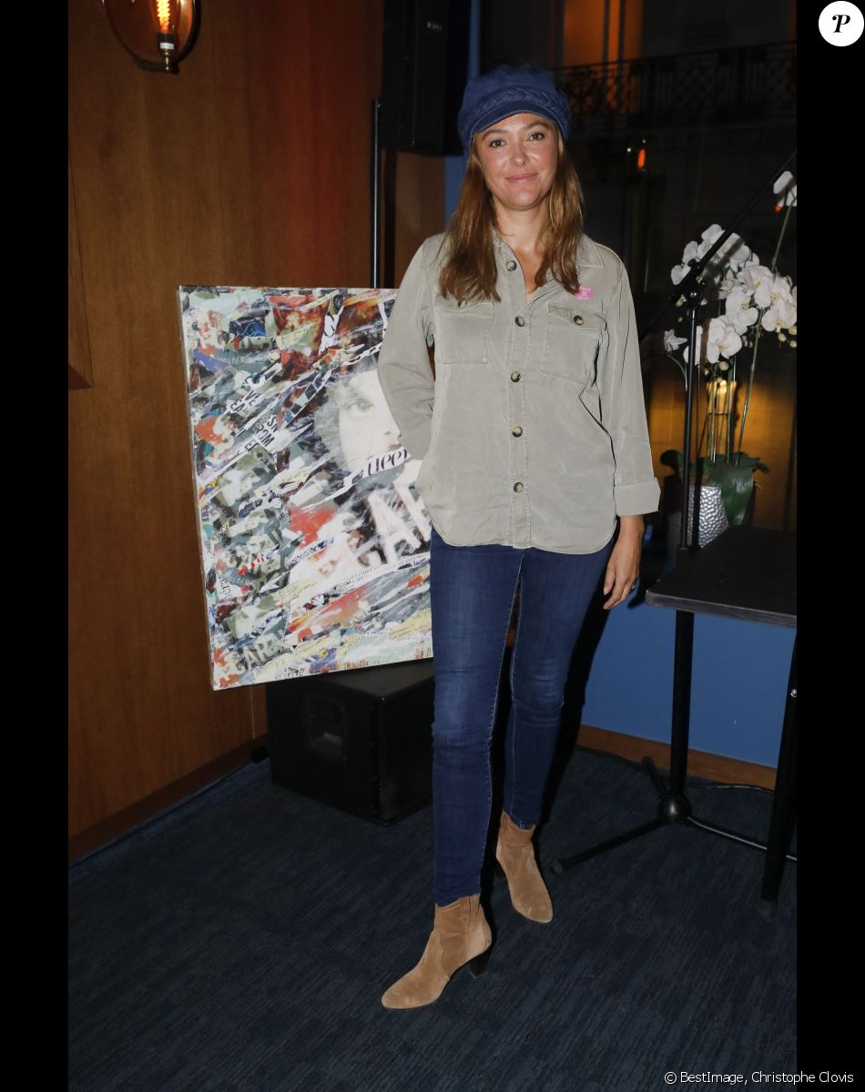Exclusif - Sandrine Quétier - Soirée de la 6ème édition du cocktail "A Claudine" au profit de l'association "RoseUp" au restaurant "Mon Paris!" à Paris. Le 14 octobre 2019 © Christophe Clovis / Bestimage