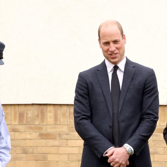 Le prince William, duc de Cambridge et Kate Middleton, duchesse de Cambridge, visitent le centre RAF Air Cadets à Londres, le 21 avril 2021, quelques jours après les obsèques du Prince Philip.