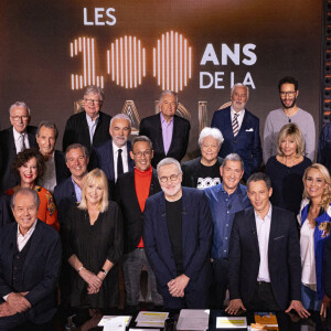 Exclusif - Les présentateurs de radio célèbrent les 100 ans de la radio, lors d'une émission spéciale de "On est en direct" animée par Laurent Ruquier et diffusée sur France 2, à Paris, France. © Cyril Moreau/Bestimage 