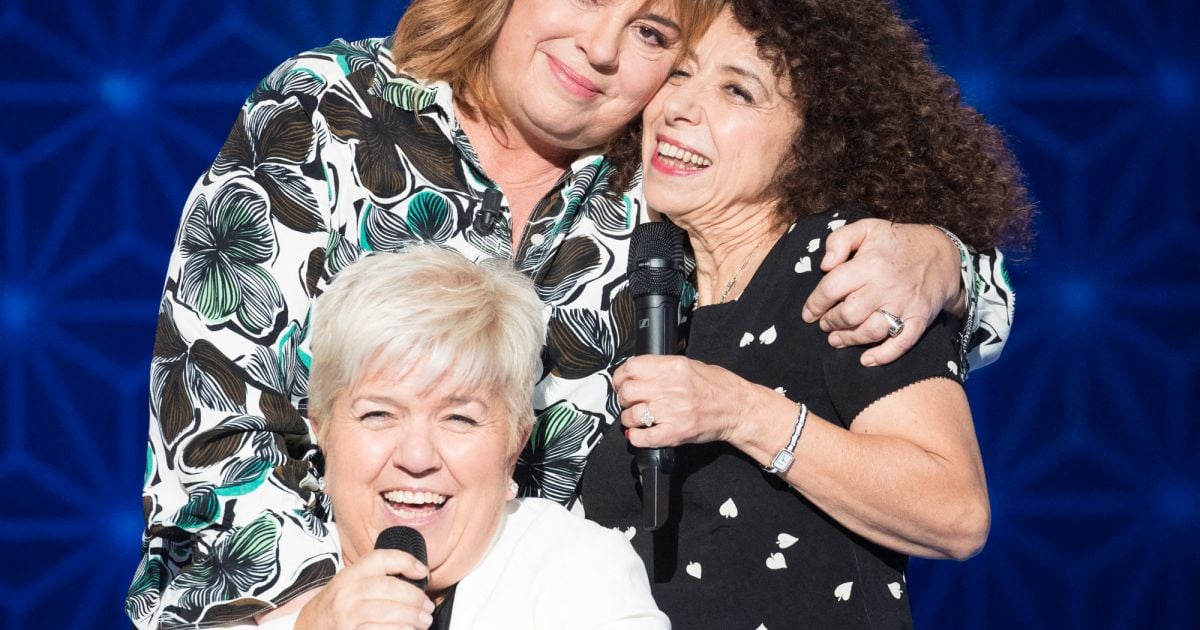 Trio Mimie Mathy Michèle Bernier Isabelle De Botton Exclusif - Michèle Bernier et sa surprise Mimie Mathy, Isabelle De